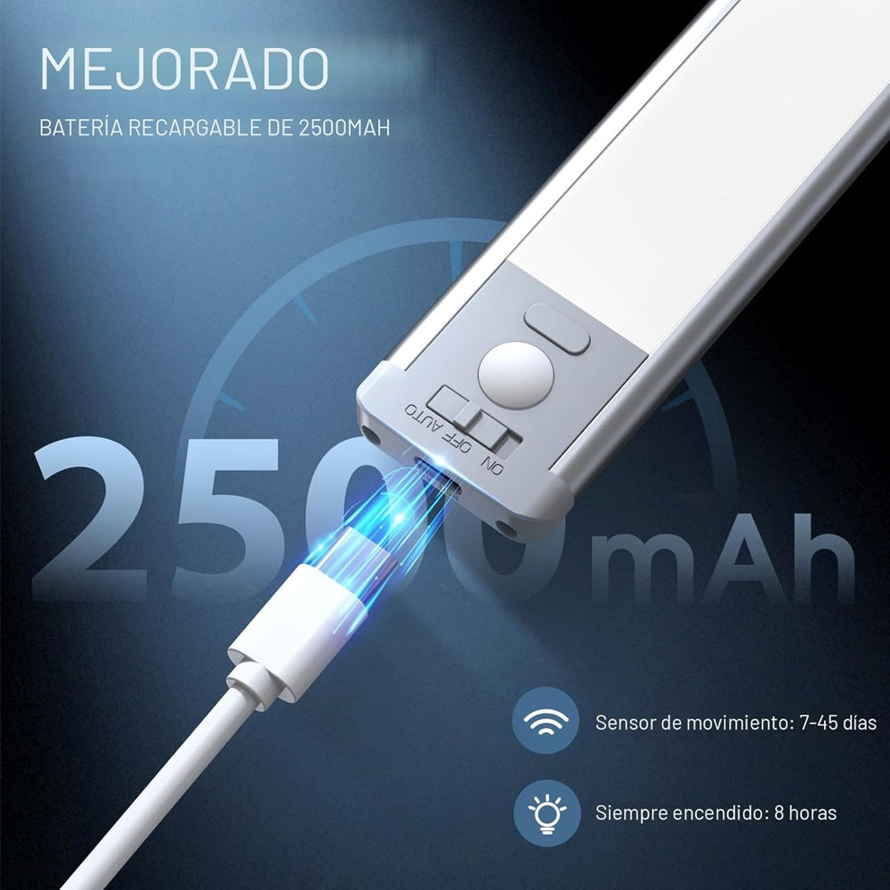 Sensor Barra de Luz LED XL — Recargable e Inalámbrica